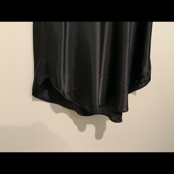 Cinema Etoile Black Satin Sleeveless Pullover Night Dress Size: L-XL - Picture 5 of 13